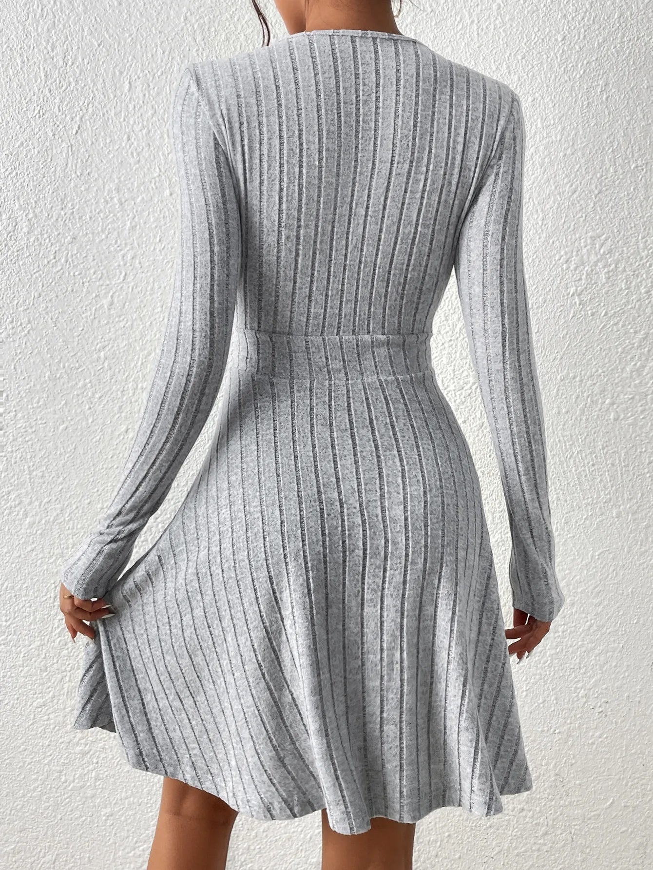 V-Neck Midi Dress