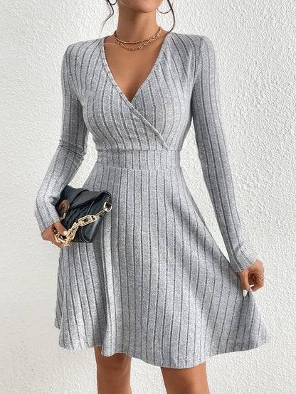 V-Neck Midi Dress